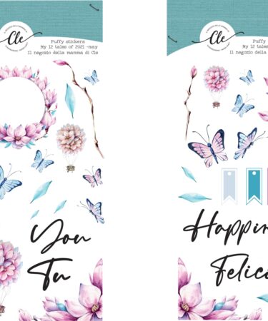 IL NEGOZIO DELLA MAMMA DI CLE -GLI STICKERS DELLA CLE – MY 12 TALES OF 2021 MAGGIO – VOLA SEMPRE PIÙ IN ALTO -PUFFY STICKERS MAGGIO 2021