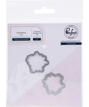 PINKFRESH STUDIO Hexagon Floral Bunches Die Set