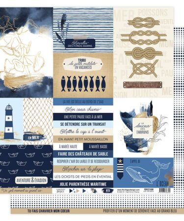 Papier imprimé VUE SUR MER 08 - Florilèges Design