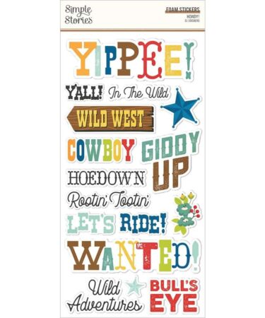 Simple Stories - Howdy! Foam Stickers 31/Pkg