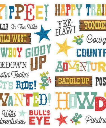 Alternative view of Simple Stories - Howdy! Foam Stickers 31/Pkg