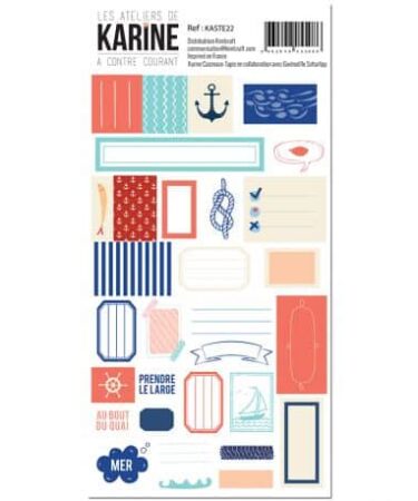 A contre courant -Foglio 10x20 di stickers  LES ATELIERS DE KARINE