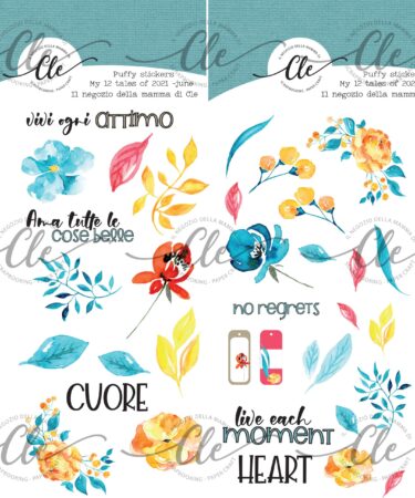 IL NEGOZIO DELLA MAMMA DI CLE -GLI STICKERS DELLA CLE – MY 12 TALES OF 2021 – PUFFY STICKERS GIUGNO 2021
