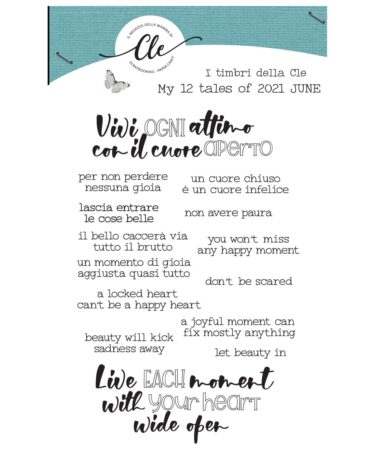 IL NEGOZIO DELLA MAMMA DI CLE -I TIMBRI DELLA CLE - MY 12 TALES OF 2021 - GIUGNO
