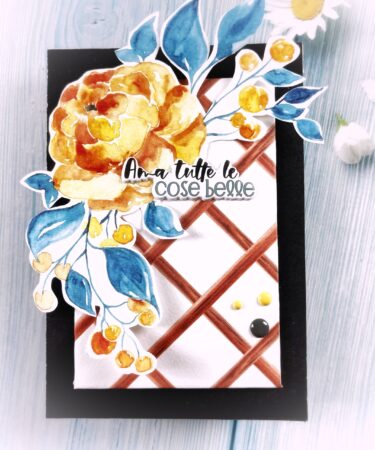 MINI ALBUM ACQUERELLATO - PRODOTTO CONTENITORE