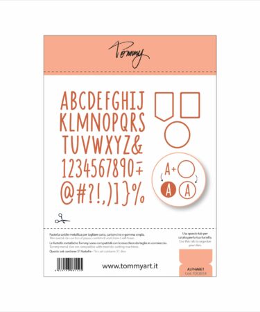 TOMMY ART - Fustella ALPHABET (51 componenti)
