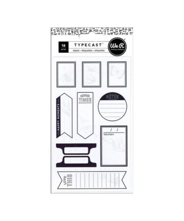 We R Memory Keepers Typecast Large Mint Etichette