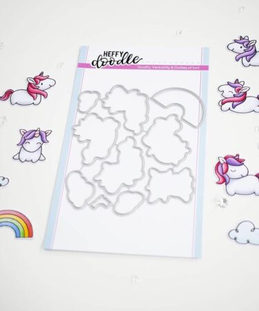 Heffy Doodle Fluffy Puffy Unicorns Dies