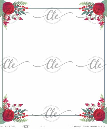 LE CARTE DELLA CLE - COLLEZIONE LA MIA RICETTA DI NATALE - CARTA PATTERNED NUM. 12