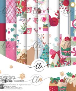 LE CARTE DELLA CLE - COLLEZIONE LA MIA RICETTA DI NATALE - PAPER PACK 12X12