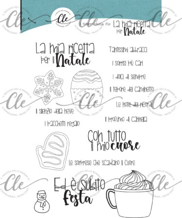 I TIMBRI DELLA CLE - COLLEZIONE LA MIA RICETTA DI NATALE - TIMBRO