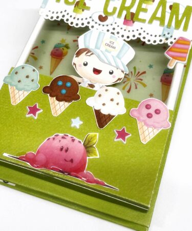 Alternative view of IL CARRETTO DEI GELATI- MINI ALBUM CON MARIELLA E LE CLIENTI DEL SABATO -PRODOTTO CONTENITORE