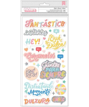 Odeb Marshall Fantastico Thickers Stickers 69/Pkg- Smile Phrase