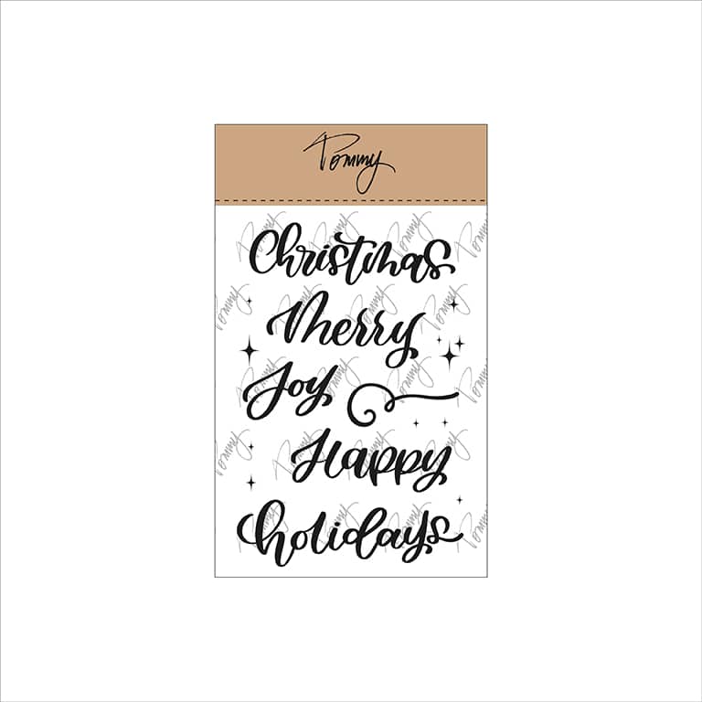 TOMMY ART clear stamps – Merry Christmas