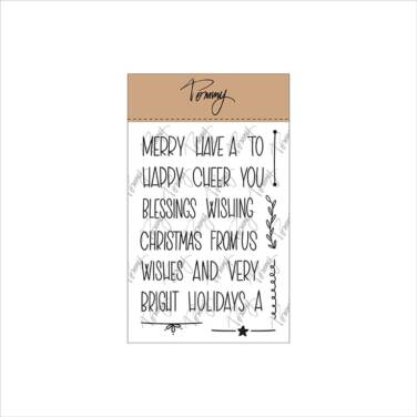 TOMMY ART  clear stamps – Mini Christmas Words