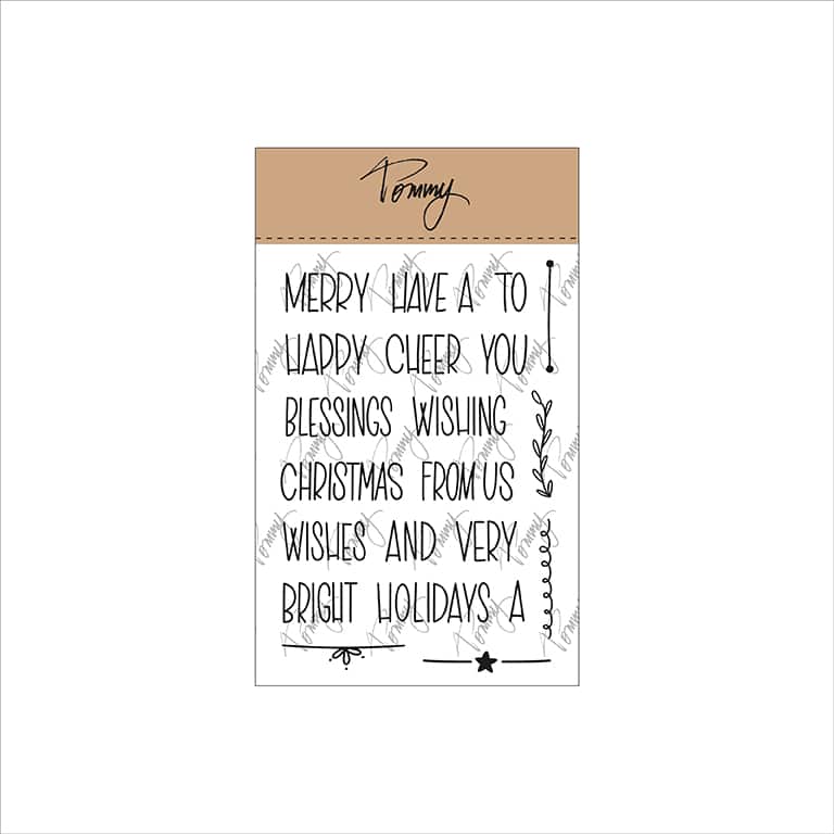 TOMMY ART clear stamps – Mini Christmas Words