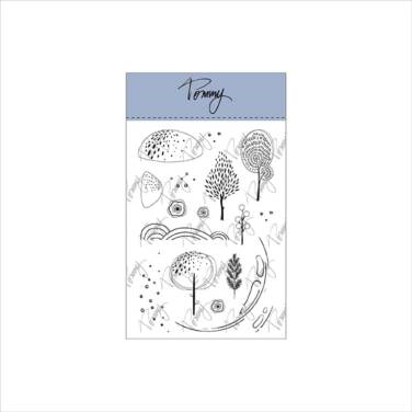 TOMMY ART  clear stamps – Snowglobe Landscape