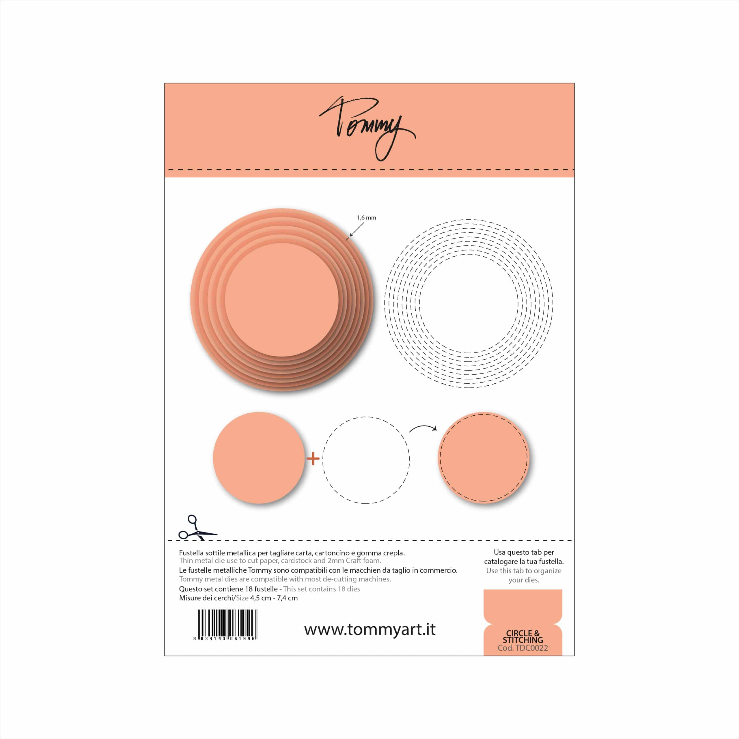 TOMMY ART fustella – Circle & Stitching