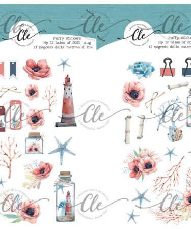 IL NEGOZIO DELLA MAMMA DI CLE -GLI STICKERS DELLA CLE – MY 12 TALES OF 2021 -AGOSTO 2021- PUFFY STICKERS