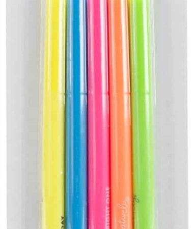 Me & My Big Ideas PENH-01 Create 365 Happy Planner Highlighters 5/Pkg-Brigh