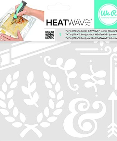 We R Memory Keepers Heatwave Flourish Stencil, 7 x 7