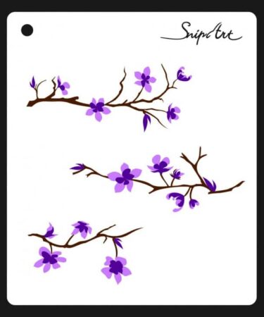 SNIPART - STENCIL GALAZKI