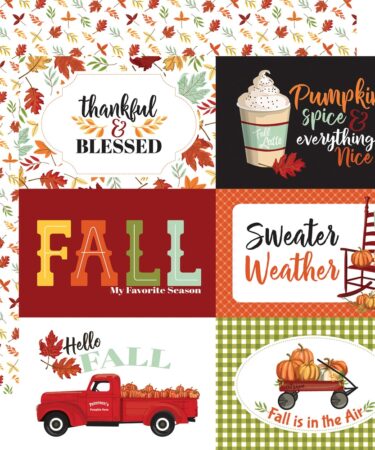ECHO PARK- COLLEZIONE WELCOME AUTUMN -6X4 JOURNALING CARDS