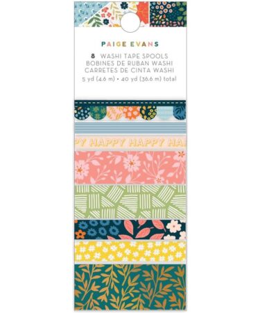 Paige Evans Bungalow Lane Washi Tape 8/Pkg -