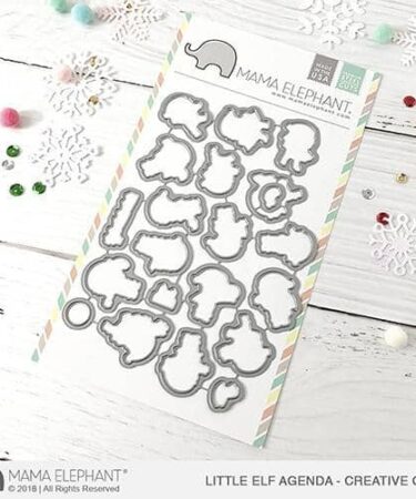 MAMA ELEPHANT-  fustella Little Elf Agenda