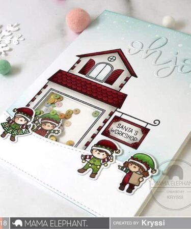 Alternative view of MAMA ELEPHANT-  fustella Little Elf Agenda