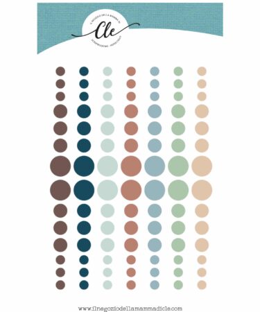 GLI ABBELLIMENTI DELLA CLE - COLLEZIONE RAINBOWS AND CLOUDS - ENAMEL DOT