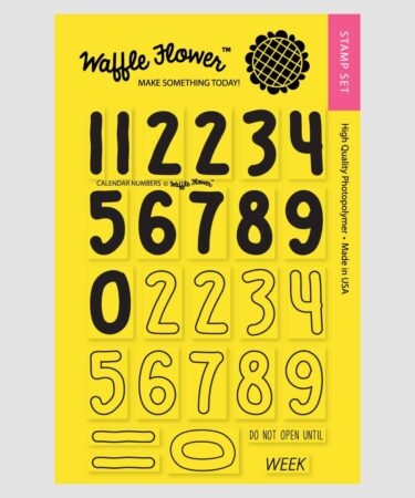 WAFFLE FLOWER- Timbri CALENDAR NUMBERS