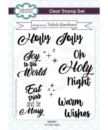 Creative Expressions Fabiola Giardinaro Oh Holy Night A6 Clear Stamp Set