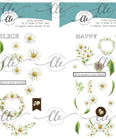 IL NEGOZIO DELLA MAMMA DI CLE -GLI STICKERS DELLA CLE – MY 12 TALES OF 2021 -SETTEMBRE 2021- PUFFY STICKERS
