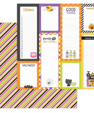 DOODLEBUG DESIGN - COLLEZIONE HAPPY HAUNTING - i want candy double-sided cardstock