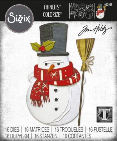 Sizzix Thinlits Dies By Tim Holtz 16/Pkg - Winston Colorize VAULT EDITION