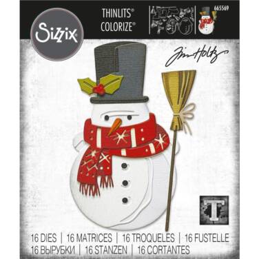 Sizzix Thinlits Dies By Tim Holtz 16/Pkg - Winston Colorize VAULT EDITION