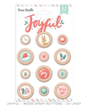 COCOA VANILLA – Collezione Joyful - WOOD EPOXY BUTTONS