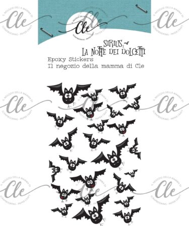 IL NEGOZIO DELLA MAMMA DI CLE- GLI ABBELLIMENTI DELLA CLE – COLLEZIONE SIRIUS E LA NOTTE DEI DOLCETTI- EPOXY STICKERS