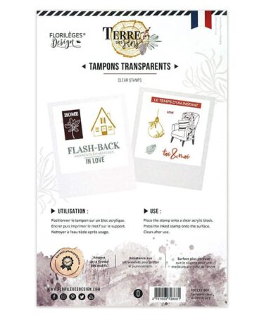 Alternative view of Florilèges Design - COLLEZIONE TERRE DES SENS-  Tampons clear HAPPY PLACE