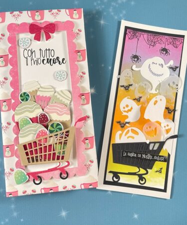 PORTA NOTES E MIDORI -  LA MIA RICETTA PER IL NATALE - E CARD FANTASMINI- PRODOTTO CONTENITORE