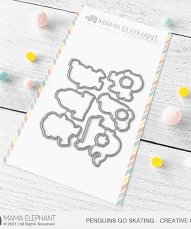 MAMA ELEPHANT- fustella PENGUINS GO SKATING - CREATIVE CUTS