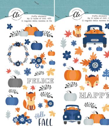 IL NEGOZIO DELLA MAMMA DI CLE -GLI STICKERS DELLA CLE – MY 12 TALES OF 2021 -OTTOBRE 2021- PUFFY STICKERS