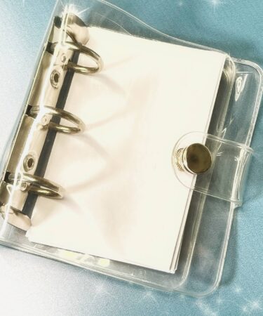 IL NEGOZIO DELLA MAMMA DI CLE- MINI QUADERNETTO AD ANELLI CON COPERTINA TRASPARENTE - SILVER