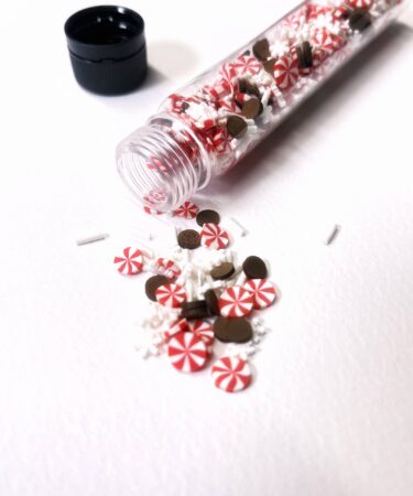 IL NEGOZIO DELLA MAMMA DI CLE- GLI ABBELLIMENTI DELLA CLE- RIEMPIMENTO PER SHAKER CARD -PEPPERMINT E BISCOTTI AL CIOCCOLATO