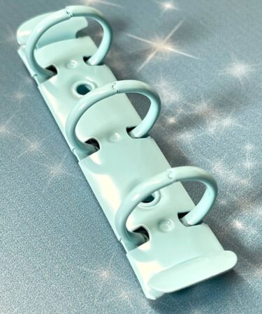 IL NEGOZIO DELLA MAMMA DI CLE -BLOCCO ANELLI 2 CM DI DIAMETRO COLOR PASTEL -  AZZURRO BABY