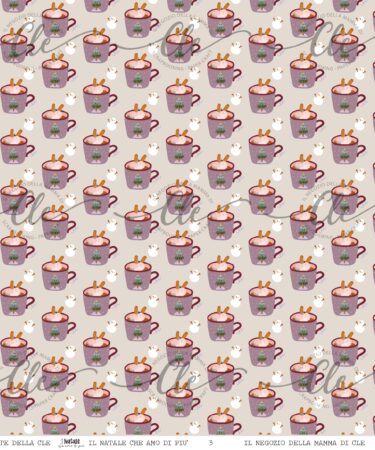 IL NEGOZIO DELLA MAMMA DI CLE -LE CARTE DELLA CLE - COLLEZIONE IL NATALE CHE AMO DI PIÙ - CARTA PATTERNED NUM. 3