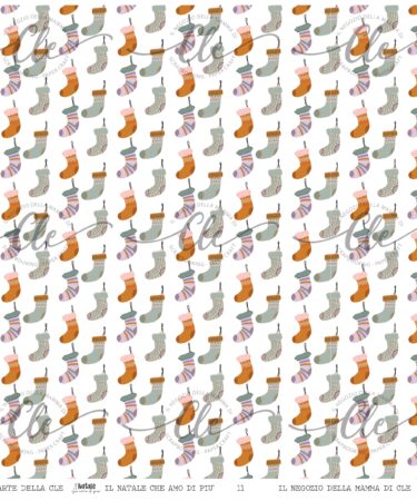 IL NEGOZIO DELLA MAMMA DI CLE -LE CARTE DELLA CLE - COLLEZIONE IL NATALE CHE AMO DI PIÙ - CARTA PATTERNED NUM. 11