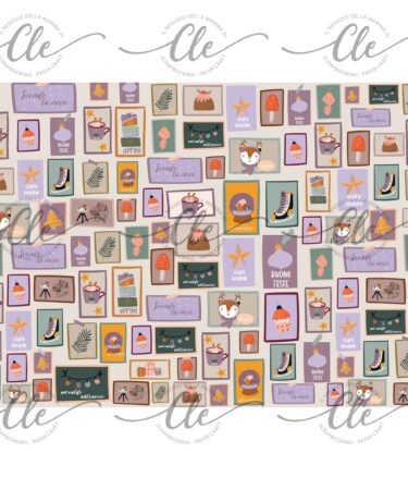 IL NEGOZIO DELLA MAMMA DI CLE -LE CARTE DELLA CLE - COLLEZIONE IL NATALE CHE AMO DI PIÙ - CARTA DA RIVESTIMENTO NUM. 147