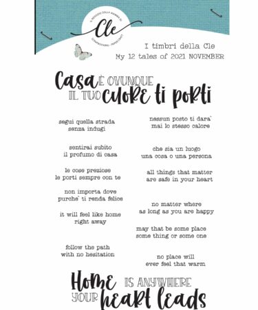 IL NEGOZIO DELLA MAMMA DI CLE - I TIMBRI DELLA CLE - MY 12 TALES OF 2021 - NOVEMBRE
